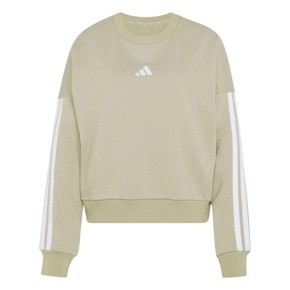 Adidas Womens/Ladies 3 Stripes Sweatshirt / Wonder Steel